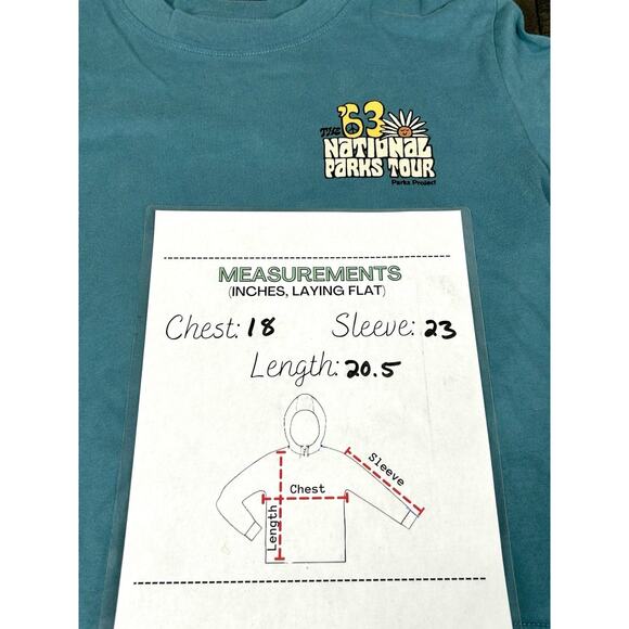 Parks Project The 63 National Parks Tour Flower Graphic Sweatshirt Women's M - Picture 7 of 10